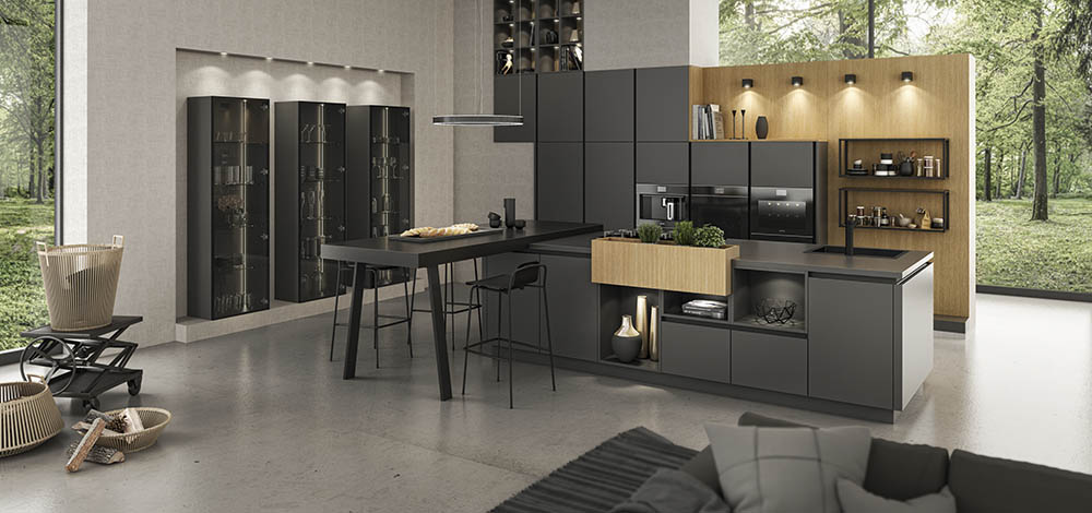 Günstige Einbauküche bis 3000 Euro, L-Form weiß